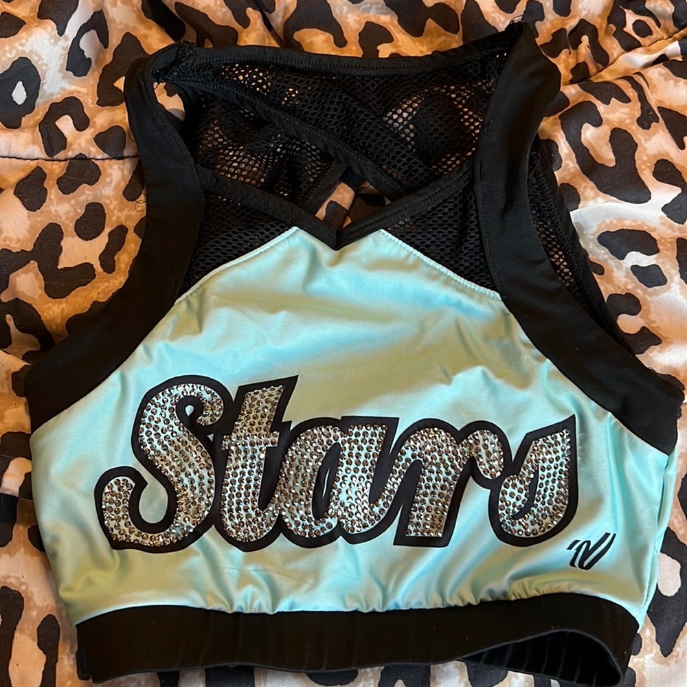 World Cup Shooting Stars Mint Sports Bra
